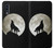 S1981 Wolf Howling at The Moon Etui Coque Housse pour Samsung Galaxy A50