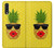 S2443 Funny Pineapple Sunglasses Kiss Etui Coque Housse pour Samsung Galaxy A50