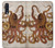 S2801 Vintage Octopus Etui Coque Housse pour Samsung Galaxy A50