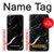 S2895 Noir Marbre imprimé graphique Etui Coque Housse pour Samsung Galaxy A50