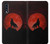 S2955 Wolf Howling Red Moon Etui Coque Housse pour Samsung Galaxy A50