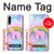 S3070 Arc en ciel pastel ciel Licorne Etui Coque Housse pour Samsung Galaxy A50