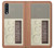 S3165 FM AM Wooden Receiver Graphic Etui Coque Housse pour Samsung Galaxy A50