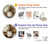 S3172 Horloge or Etui Coque Housse pour Samsung Galaxy A50