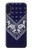 S3357 Navy Blue Bandana Pattern Etui Coque Housse pour Samsung Galaxy A50