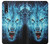 S0752 Blue Fire Grim Wolf Etui Coque Housse pour Samsung Galaxy A70