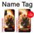 S0863 De feu crâne Etui Coque Housse pour Samsung Galaxy A70