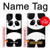 S2085 Panda minimaliste Etui Coque Housse pour Samsung Galaxy A70