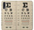 S2502 Eye Exam Chart Decorative Decoupage Poster Etui Coque Housse pour Samsung Galaxy A70