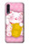 S3025 Pink Maneki Neko Lucky Cat Etui Coque Housse pour Samsung Galaxy A70