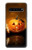 S1083 Pumpkin Spider Candles Halloween Etui Coque Housse pour Samsung Galaxy S10 5G