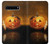 S1083 Pumpkin Spider Candles Halloween Etui Coque Housse pour Samsung Galaxy S10 5G
