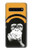 S2324 Funny Monkey with Headphone Pop Music Etui Coque Housse pour Samsung Galaxy S10 5G