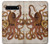 S2801 Vintage Octopus Etui Coque Housse pour Samsung Galaxy S10 5G