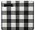 S2842 Black and White Buffalo Check Pattern Etui Coque Housse pour Samsung Galaxy S10 5G