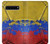 S3306 Colombia Flag Vintage Football Graphic Etui Coque Housse pour Samsung Galaxy S10 5G