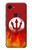 S2803 Feu Rouge Diable Lance Symbole Etui Coque Housse pour Google Pixel 3a