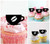 TA0883 Coffee Bean Cup Cupcake Toppers Acrylique De Mariage Joyeux anniversaire pour Gâteau Partie Décoration 10 Pièces