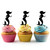 TA0906 Mermaid Cupcake Toppers Acrylique De Mariage Joyeux anniversaire pour Gâteau Partie Décoration 10 Pièces