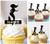 TA0906 Sirène Cupcake Toppers Acrylique De Mariage Joyeux anniversaire pour Gâteau Partie Décoration 10 Pièces