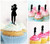 TA0921 Photographer Female Cupcake Toppers Acrylique De Mariage Joyeux anniversaire pour Gâteau Partie Décoration 10 Pièces