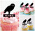 TA0923 Chouette Cupcake Toppers Acrylique De Mariage Joyeux anniversaire pour Gâteau Partie Décoration 10 Pièces