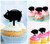 TA0928 Pig Money Box Cupcake Toppers Acrylique De Mariage Joyeux anniversaire pour Gâteau Partie Décoration 10 Pièces