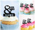 TA0948 Monsieur et madame Cupcake Toppers Acrylique De Mariage Joyeux anniversaire pour Gâteau Partie Décoration 10 Pièces