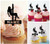 TA0952 Pole Dance Femme Cupcake Toppers Acrylique De Mariage Joyeux anniversaire pour Gâteau Partie Décoration 10 Pièces