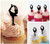 TA0960 Female Skating Cupcake Toppers Acrylique De Mariage Joyeux anniversaire pour Gâteau Partie Décoration 10 Pièces