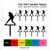 TA0961 Female Tennis Player Cupcake Toppers Acrylique De Mariage Joyeux anniversaire pour Gâteau Partie Décoration 10 Pièces