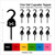 TA0975 Hook Pirate Captain Cupcake Toppers Acrylique De Mariage Joyeux anniversaire pour Gâteau Partie Décoration 10 Pièces