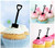 TA0978 Shovel Cupcake Toppers Acrylique De Mariage Joyeux anniversaire pour Gâteau Partie Décoration 10 Pièces