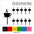 TA0980 Coffee Cup Cupcake Toppers Acrylique De Mariage Joyeux anniversaire pour Gâteau Partie Décoration 10 Pièces