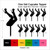 TA0983 Sexy Legs Boots Up High Heel Cupcake Toppers Acrylique De Mariage Joyeux anniversaire pour Gâteau Partie Décoration 10 Pièces