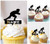 TA0986 Patinage Homme Cupcake Toppers Acrylique De Mariage Joyeux anniversaire pour Gâteau Partie Décoration 10 Pièces