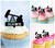 TA0988 Gasoil mine Cupcake Toppers Acrylique De Mariage Joyeux anniversaire pour Gâteau Partie Décoration 10 Pièces