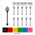 TA1002 Pitchfork Trident Arrow Cupcake Toppers Acrylique De Mariage Joyeux anniversaire pour Gâteau Partie Décoration 10 Pièces