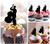 TA1017 Musician Cello Cupcake Toppers Acrylique De Mariage Joyeux anniversaire pour Gâteau Partie Décoration 10 Pièces