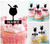 TA1023 Verre de cocktail Cupcake Toppers Acrylique De Mariage Joyeux anniversaire pour Gâteau Partie Décoration 10 Pièces