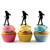 TA1024 Girl Skateboard Cupcake Toppers Acrylique De Mariage Joyeux anniversaire pour Gâteau Partie Décoration 10 Pièces