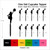 TA1025 Pom Pom Cheer Girl Cupcake Toppers Acrylique De Mariage Joyeux anniversaire pour Gâteau Partie Décoration 10 Pièces