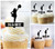 TA1025 Pom Pom Cheer Fille Cupcake Toppers Acrylique De Mariage Joyeux anniversaire pour Gâteau Partie Décoration 10 Pièces
