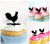 TA1034 Rooster Barn Yard Animal Farm Cupcake Toppers Acrylique De Mariage Joyeux anniversaire pour Gâteau Partie Décoration 10 Pièces