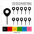 TA1045 Social Check In Cupcake Toppers Acrylique De Mariage Joyeux anniversaire pour Gâteau Partie Décoration 10 Pièces