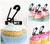 TA1091 SeAile Pin Cupcake Toppers Acrylique De Mariage Joyeux anniversaire pour Gâteau Partie Décoration 10 Pièces
