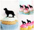 TA1104 Golden Retriever Dog Cupcake Toppers Acrylique De Mariage Joyeux anniversaire pour Gâteau Partie Décoration 10 Pièces