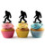 TA1106 Bigfoot Walking Cupcake Toppers Acrylique De Mariage Joyeux anniversaire pour Gâteau Partie Décoration 10 Pièces