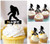 TA1106 marche Bigfoot Cupcake Toppers Acrylique De Mariage Joyeux anniversaire pour Gâteau Partie Décoration 10 Pièces