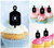 TA1108 Shooting Target Cupcake Toppers Acrylique De Mariage Joyeux anniversaire pour Gâteau Partie Décoration 10 Pièces